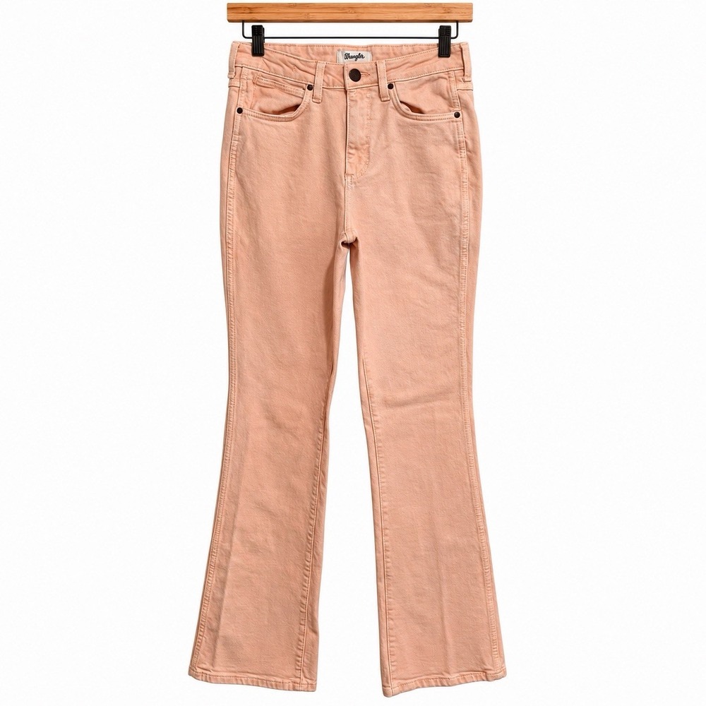 Wrangler Retro Mens Jeans 28x34 High Rise Boot Light Peach / Pink Color